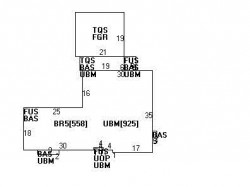 107 Dartmouth St, Newton MA  02465-2835 floor plan