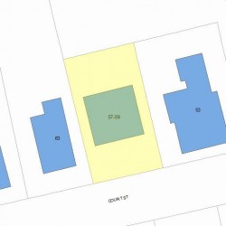 59 Court St, Newton MA 02458-1262 plot plan