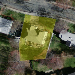 225 Hartman Rd, Newton MA 02459-2814 aerial view