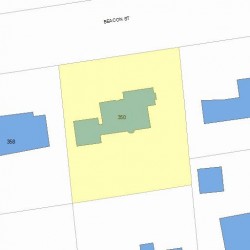 350 Beacon St, Newton MA 02459 plot plan