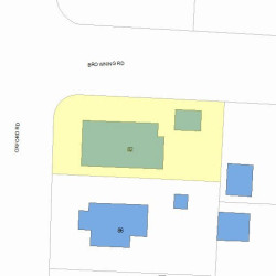 82 Oxford Rd, Newton MA 02459-2406 plot plan