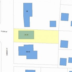 36 Sumner St, Newton MA 02459-1641 plot plan