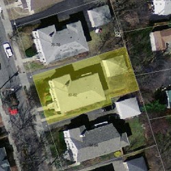 82 Withington Rd, Newton MA 02460-2040 aerial view