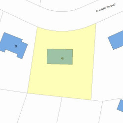 45 Colbert Rd, Newton MA  02465-2906 plot plan