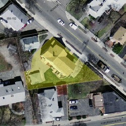 142 River St, Newton MA  02465-1428 aerial view