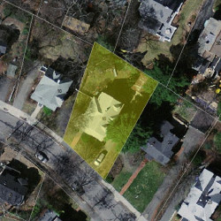 16 Hyde St, Newton MA 02461-1204 aerial view