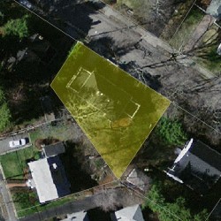 9 Glen Rd, Newton MA  02459-2322 aerial view