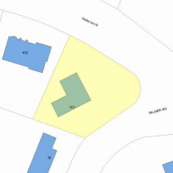 400 Waban Ave, Newton MA  02468-1352 plot plan