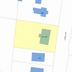 409 Lowell Ave, Newton MA 02460-2148 plot plan