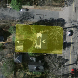 85 Parker St, Newton MA  02459-2545 aerial view
