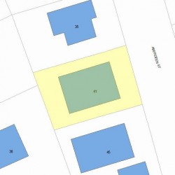 41 Aberdeen St, Newton MA 02461-1801 plot plan