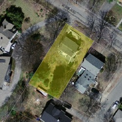 42 Islington Rd, Newton MA 02466-1008 aerial view