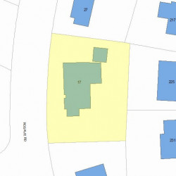17 Rosalie Rd, Newton MA 02459-3128 plot plan