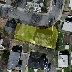 17 Prairie Ave, Newton MA  02466-2103 aerial view