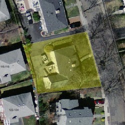 57 Blake St, Newton MA 02460-2005 aerial view