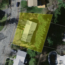 96 Olde Field Rd, Newton MA 02459-2720 aerial view