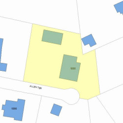 1080 Walnut St, Newton MA 02461-1249 plot plan