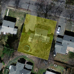 158 Fairway Dr, Newton MA 02465-1715 aerial view