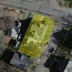 118 Hunnewell Ave, Newton MA 02458-2246 aerial view