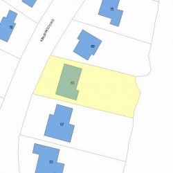 63 Kingswood Rd, Newton MA 02466-1013 plot plan