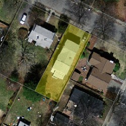 71 Underwood Ave, Newton MA  02465-1023 aerial view