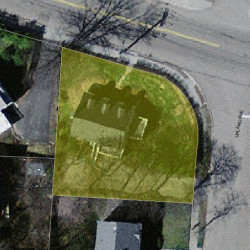 11 Dedham St, Newton MA  02461-2106 aerial view