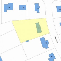 111 Dane Hill Rd, Newton MA 02461-2018 plot plan