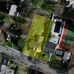 41 Brackett Rd, Newton MA  02458-2611 aerial view