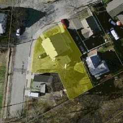 90 Allison St, Newton MA 02458 aerial view