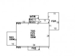 100 Brackett Rd, Newton MA  02458-2614 floor plan