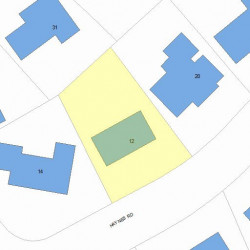 12 Haynes Rd, Newton MA  02459-2715 plot plan