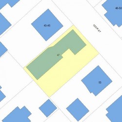 47 Cook St, Newton MA 02458-1311 plot plan