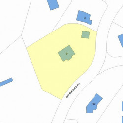 91 Bishopsgate Rd, Newton MA 02459-2007 plot plan