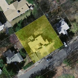 39 Wallace St, Newton MA 02461-1921 aerial view