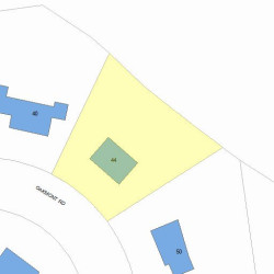 44 Oakmont Rd, Newton MA  02459-2531 plot plan
