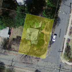 4 Crehore Dr, Newton MA 02462-1109 aerial view