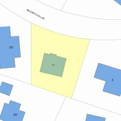 14 Baldpate Hill Rd, Newton MA 02459-2824 plot plan