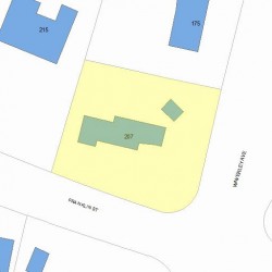 207 Franklin St, Newton MA 02458-2324 plot plan