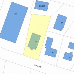 19 Vernon St, Newton MA  02458-2022 plot plan
