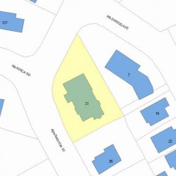 20 Kensington St, Newton MA  02460-1312 plot plan