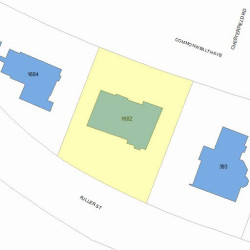 1682 Commonwealth Ave, Newton MA 02465-2821 plot plan