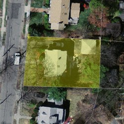 59 Greenlawn Ave, Newton MA  02459-1712 aerial view