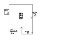 332 Cherry St, Newton MA 02465-1642 floor plan