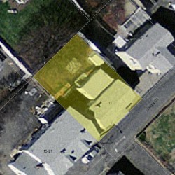 11 Jones Ct, Newton MA  02458-1219 aerial view