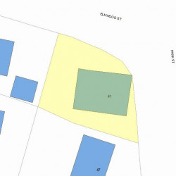 41 Park St, Newton MA 02458-2024 plot plan