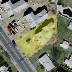 113 North St, Newton MA 02460-1008 aerial view