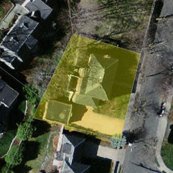 121 Park Ave, Newton MA 02458-2647 aerial view