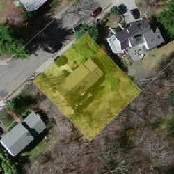 291 Country Club Rd, Newton MA  02459-3148 aerial view