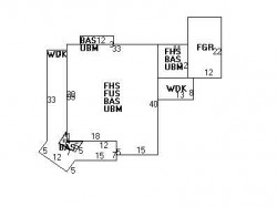 199 Bellevue St, Newton MA  02458-1812 floor plan