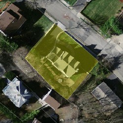 15 Juniper Ln, Newton MA  02459-2839 aerial view